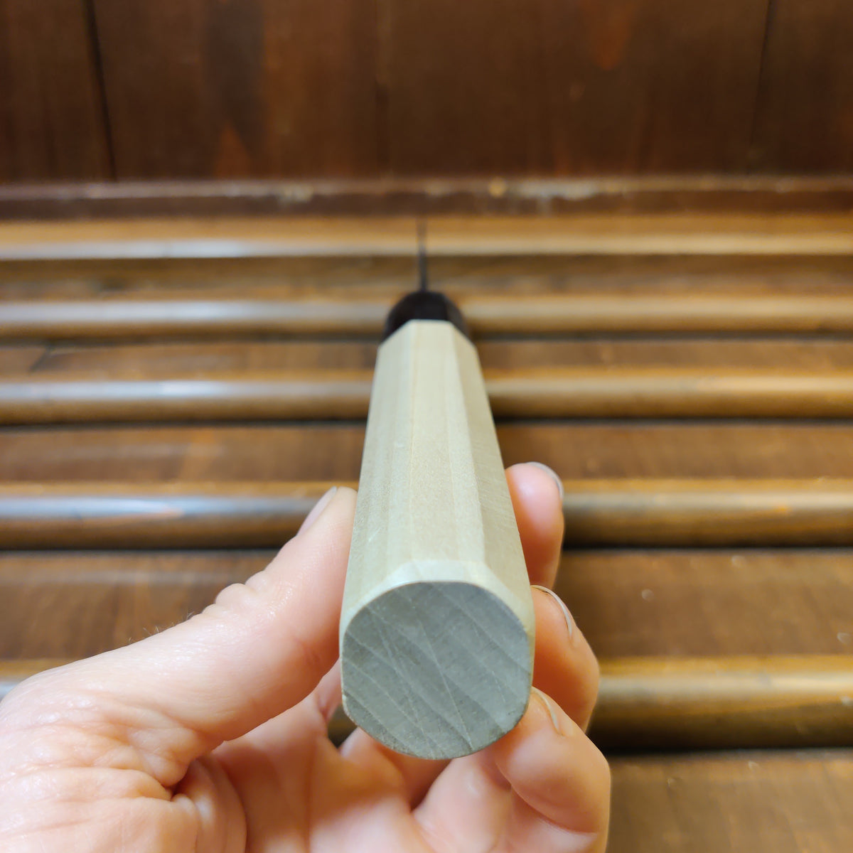 Hitohira GR 170mm Bunka Iron Clad Aogami 2 Damascus Ho Wood