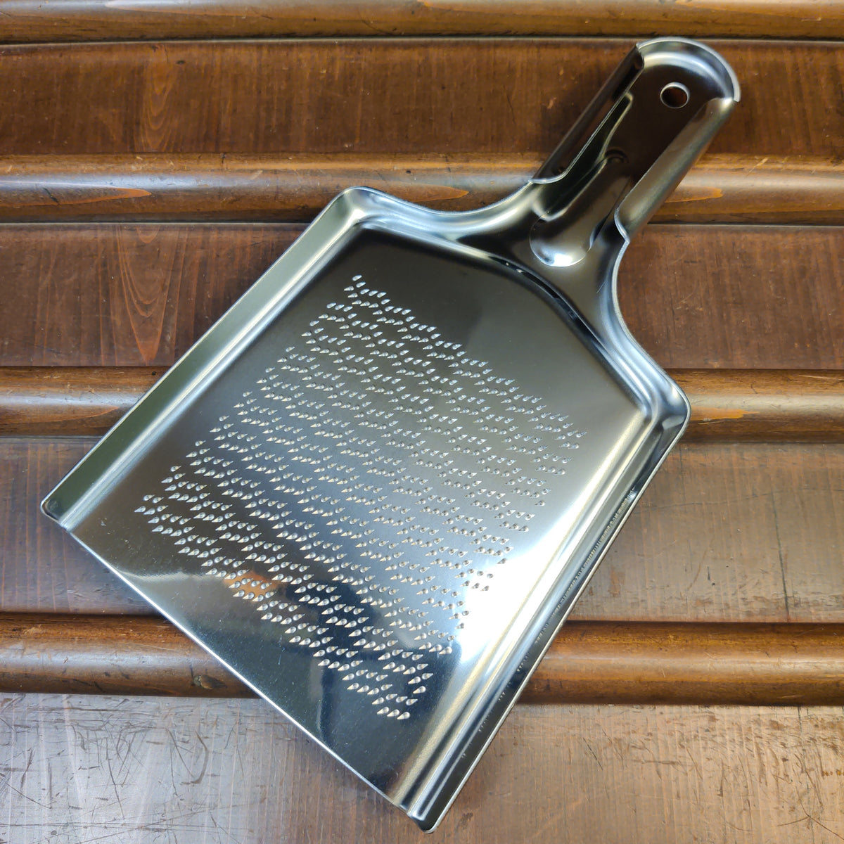 restoration old grater & making missing part perforated stainless