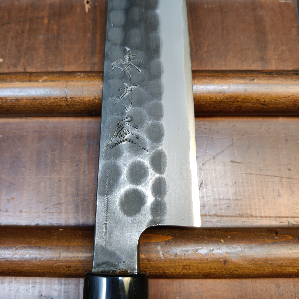 Hitohira Ajikataya 270mm Sujihiki Iron Clad Shirogami 2 Tsuchime Ho Wood