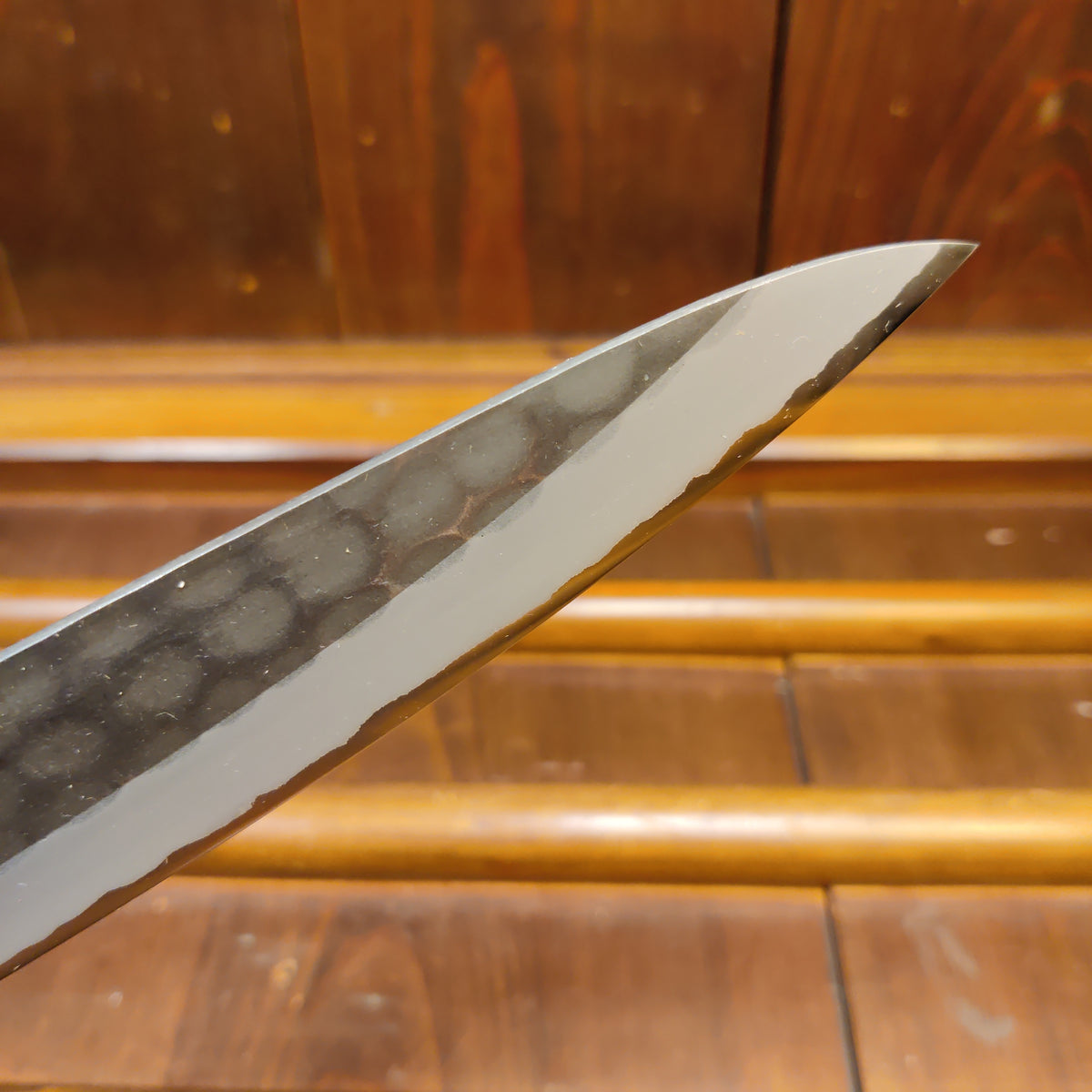 Hitohira Ajikataya 270mm Sujihiki Iron Clad Shirogami 2 Tsuchime Ho Wood