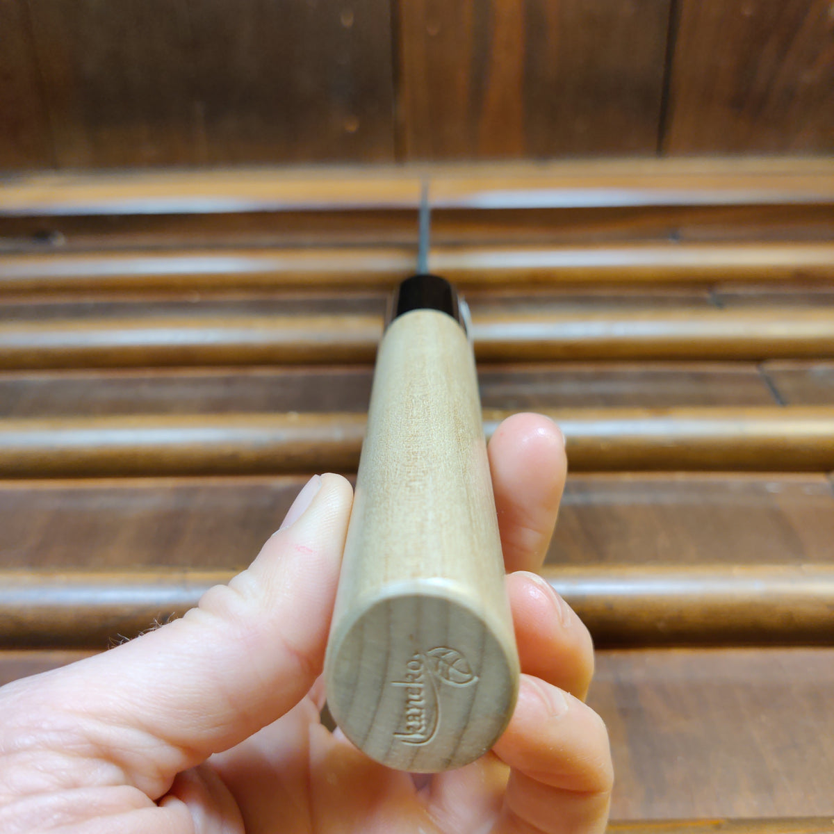 Hitohira Ajikataya 210mm Gyuto Iron Clad Shirogami 2 Tsuchime Ho Wood