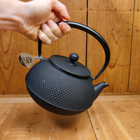Cast Iron Teapot Black Hobnail - 44oz