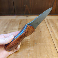 Alma Knife Co. Carolina Shucker - Black Bubinga | Blue G10 Liners