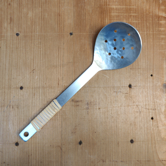 Aluminum Serving Spoon - Round with Holes