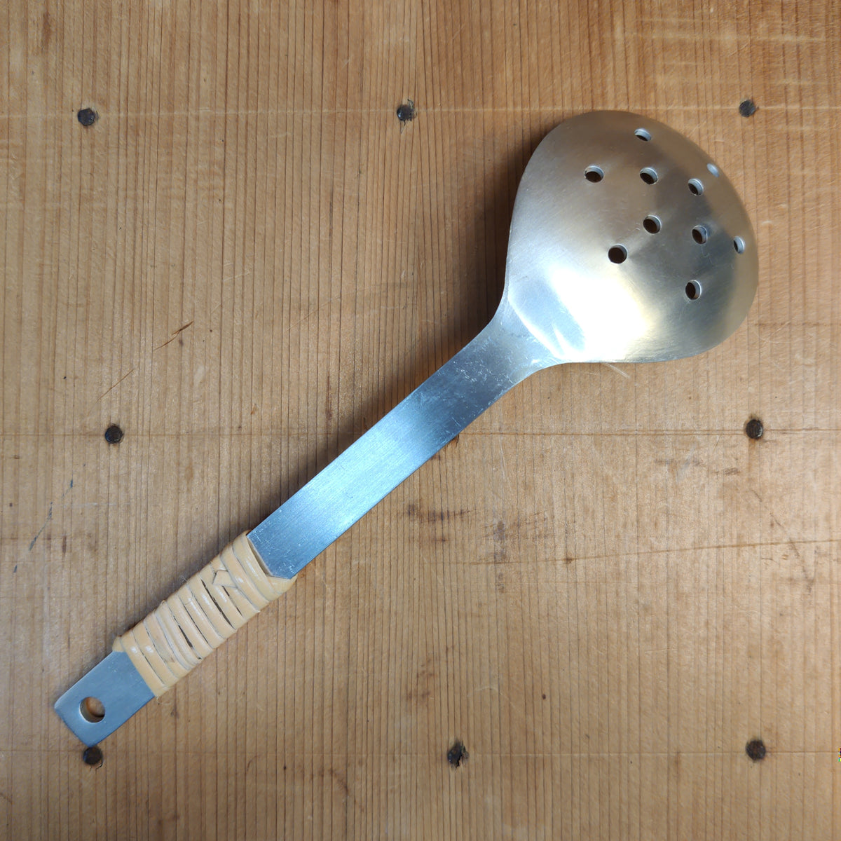 Aluminum Serving Spoon - Round with Holes