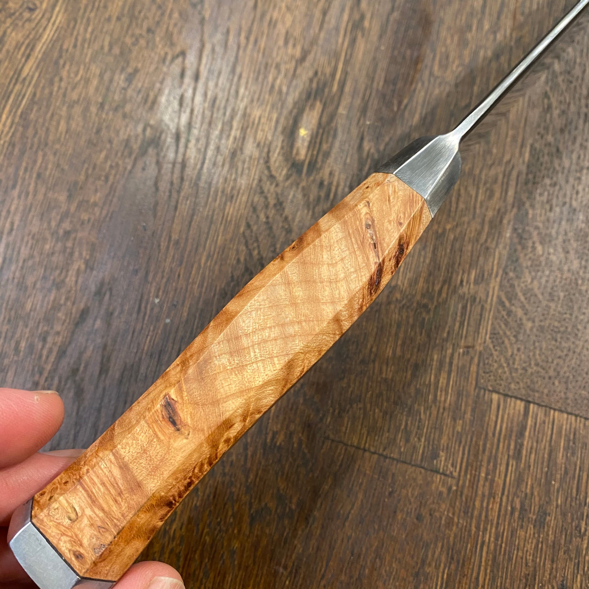 Steelport 6” Chef Knife 52100 Carbon Steel Stabilized Maple