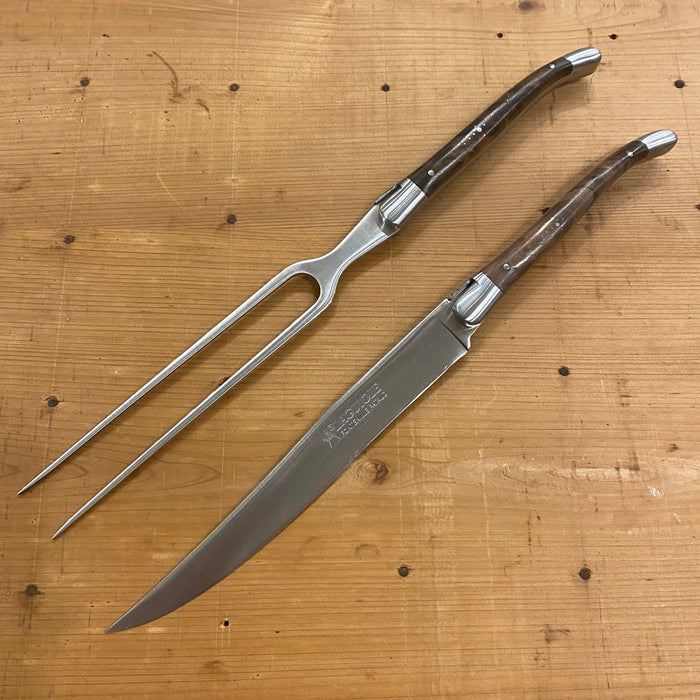 Fontenille Pataud Laguiole Carving Set Walnut