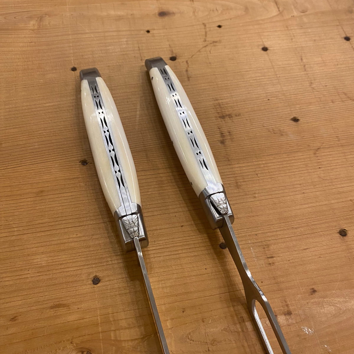 Fontenille Pataud Laguiole Carving Set Bone