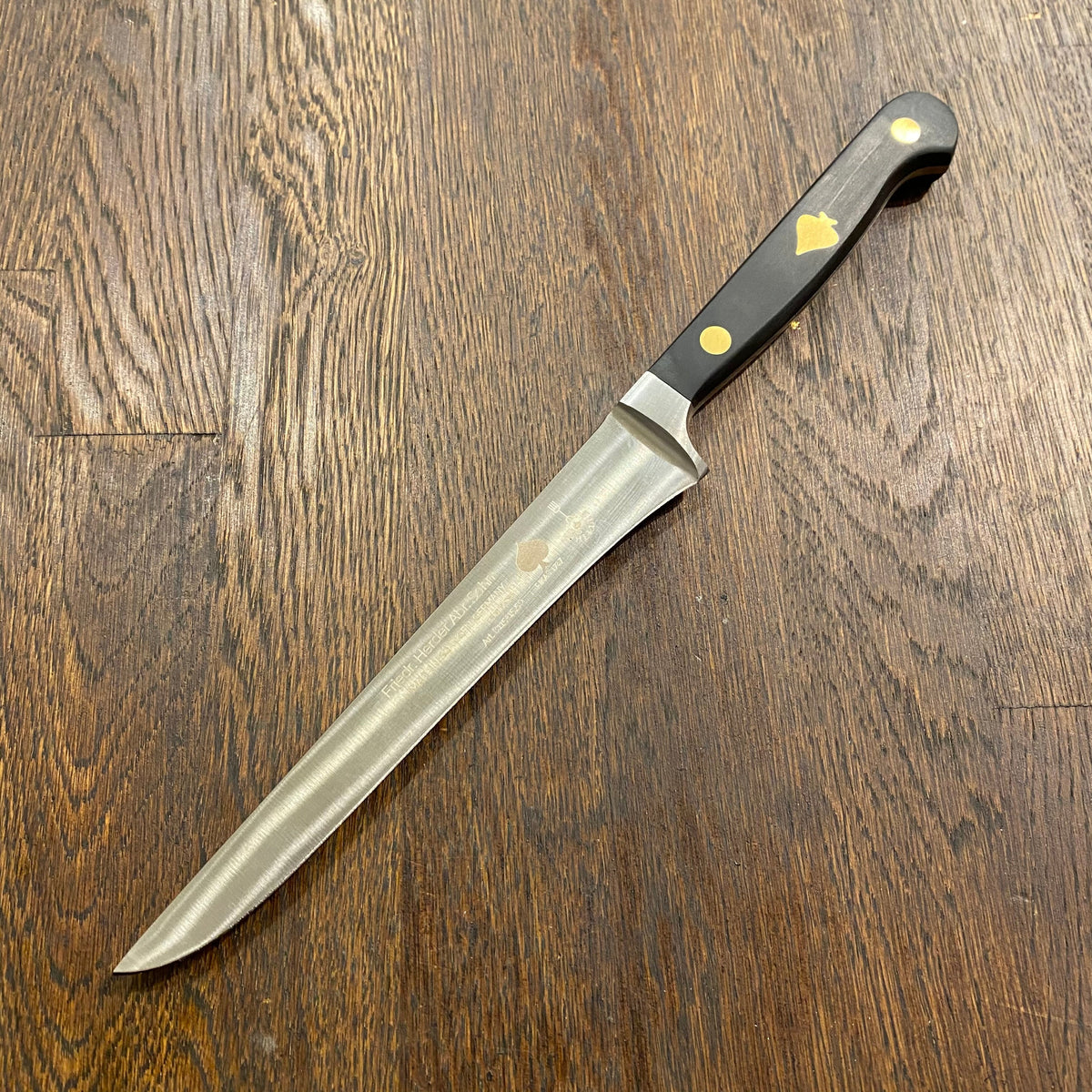 Friedr Herder Pikas 6.5” Stiff Boning Knife Forged Stainless POM