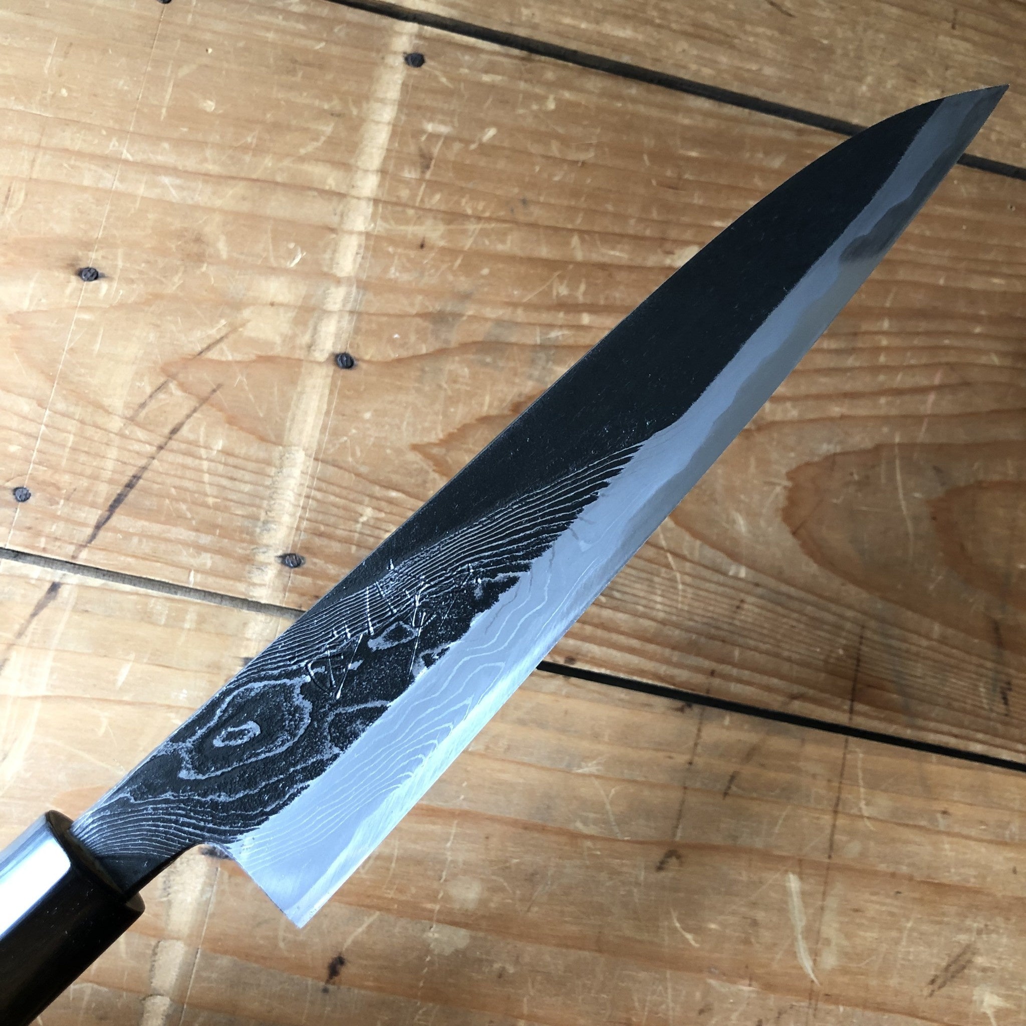 Tsukasa Hinoura 210mm Petty River Jump Burnt Chestnut – Bernal Cutlery