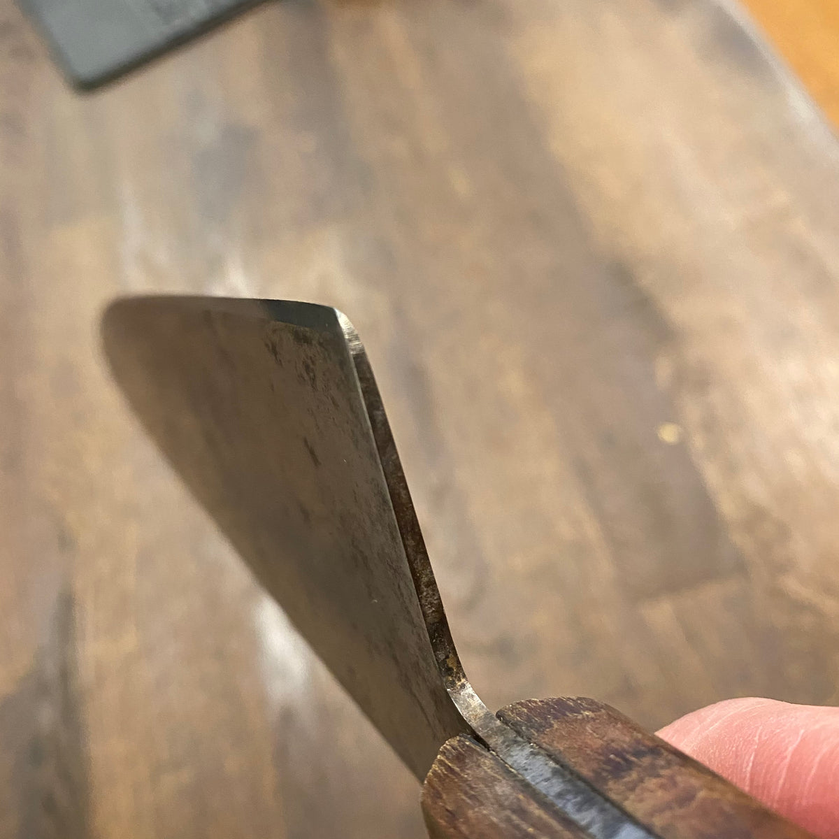 Unmarked American 10” Chef Knife Carbon Steel 1950’s-70’s?
