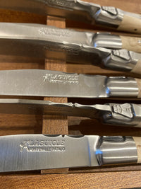 Fontenille Pataud Laguiole Steak Knife Set of 6 Curly Birch