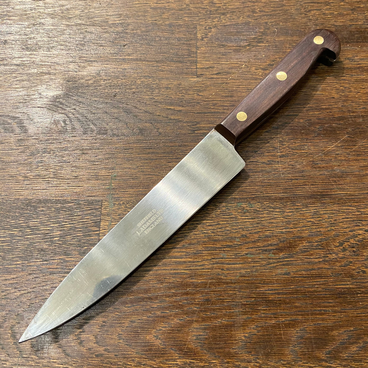J Adams 6” Utility Knife Carbon Steel Palisander / Brass