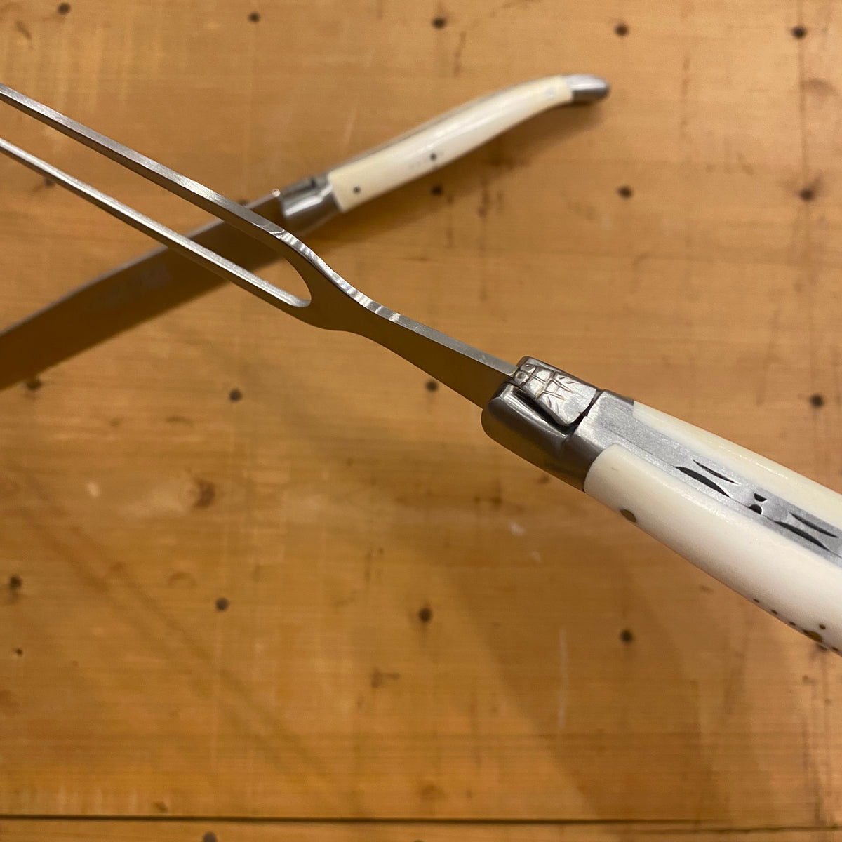 Fontenille Pataud Laguiole Carving Set Bone