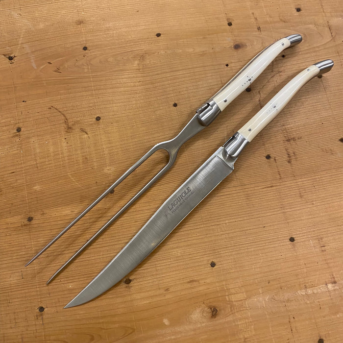Fontenille Pataud Laguiole Carving Set Bone
