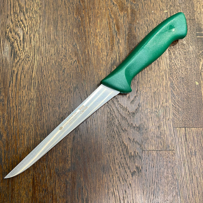 Friedr Herder Don Carlos 6” Boning Knife Straight Stiff Stainless Green