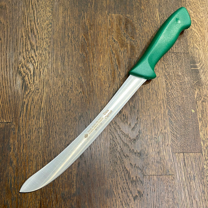 Friedr Herder Don Carlos 8.25” Bullnose Fillet Curved Semi Flex Stainless Green