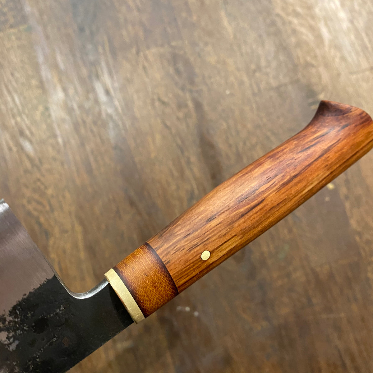 Astral Works 7.5” Chef Knife 52100 Carbon Steel Honduran Rosewood Oakland Ca. #1