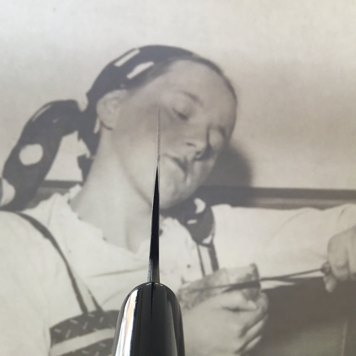 Tsukasa Hinoura 'River Jump' 180mm Wa-Santoku Enju Handle