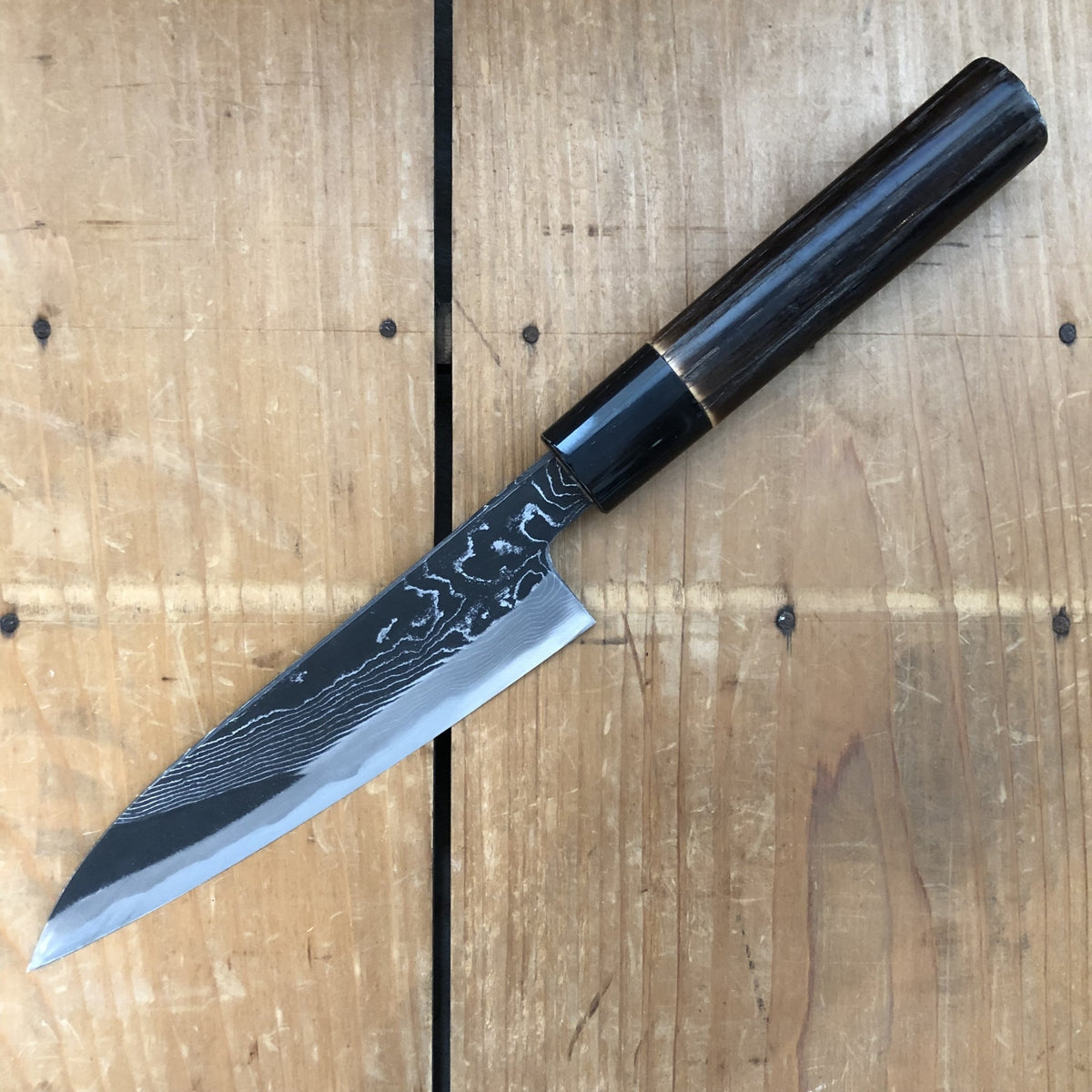 Tsukasa Hinoura 135mm Petty 'River Jump' Burnt Chestnut