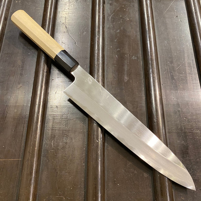 Hitohira Kikuchiyo Ren 240mm Gyuto Shirogami 2 Ho Wood Handle