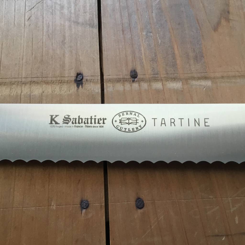 K Sabatier / Tartine / Bernal 10 Chef with Serrated Tip Carbon Steel