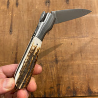 Fontenille Pataud Sperone 12cm Pocket Knife Stag Lockback