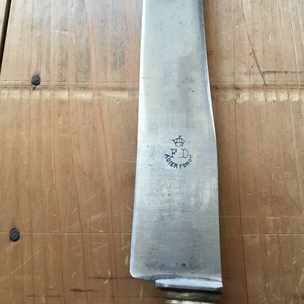 FD French Carving Knife Acier Fondu Carbon Steel & Horn