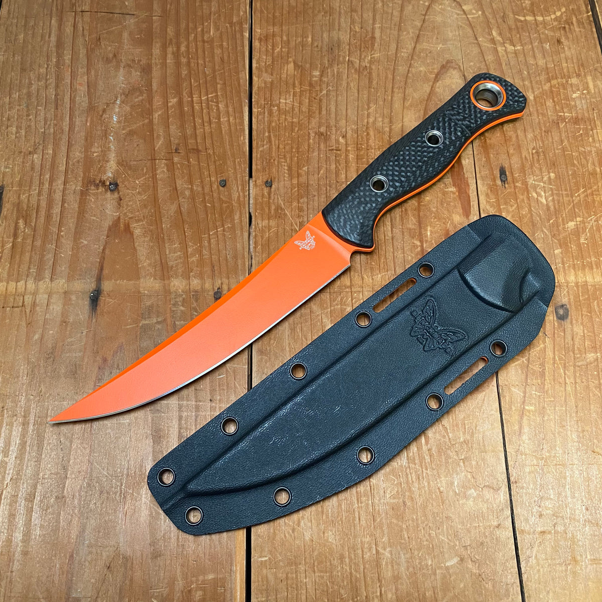 Benchmade Knives: 15500OR-2 Meatcrafter - Carbon Fiber - CPM-S45VN