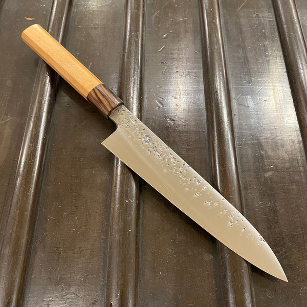 Takada no Hamono 210mm Gyuto Shirogami 2 Reika Iron Clad Octagonal