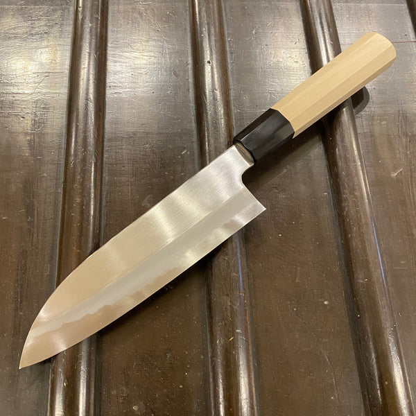 Hitohira Kikuchiyo Ren 180mm Santoku Shirogami 2 Ho Wood Handle