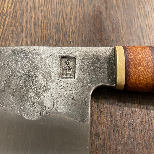 Astral Works 7.5” Chef Knife 52100 Carbon Steel Ironwood Oakland Ca.