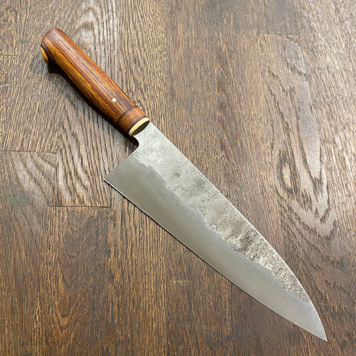 Astral Works 7.5” Chef Knife 52100 Carbon Steel Ironwood Oakland Ca.