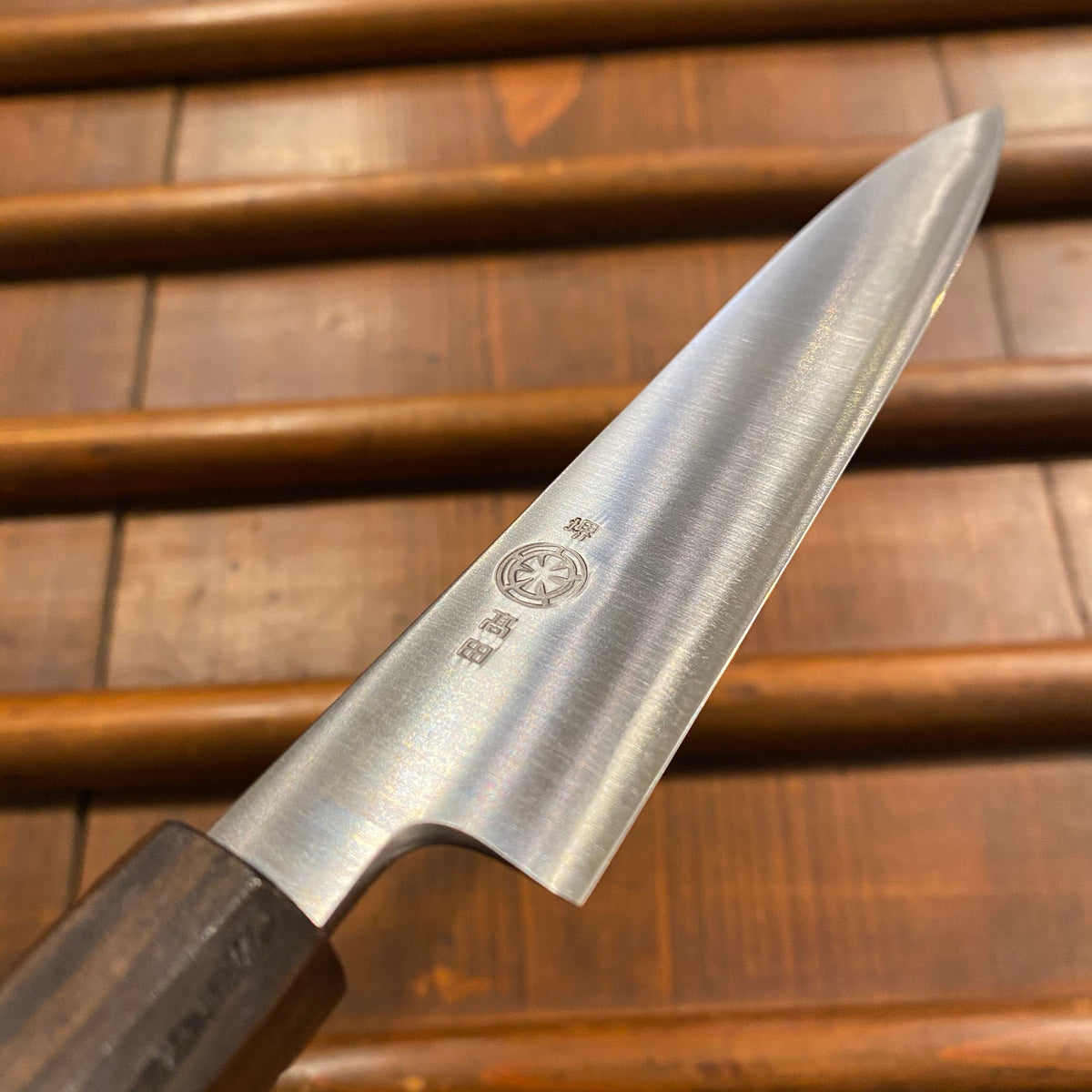 Takada no Hamono 150mm Petty Iron Clad Aogami 2 Tagayasan & Ebony Octagonal