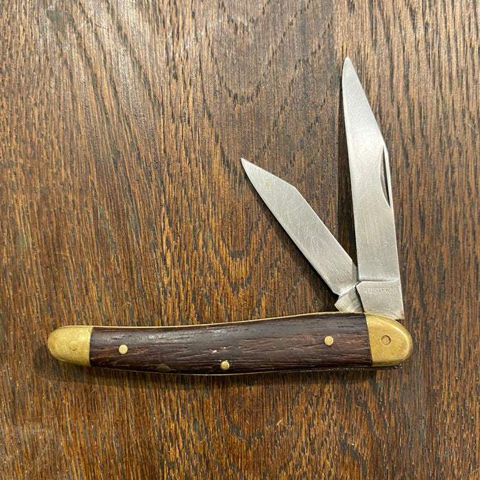 Unmarked ‘Rostfrei’ 3 1/8” Alsatian Pattern Jack Stainless Blades Wood Scales