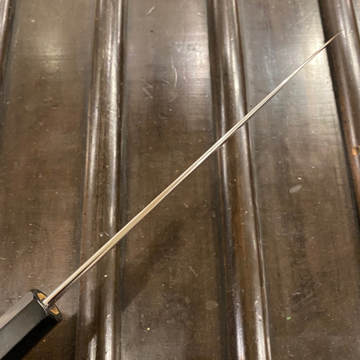Takada no Hamono 210mm Gyuto Iron Clad Shirogami 2 Suiboku Finish Octagonal Ho & Horn Handle