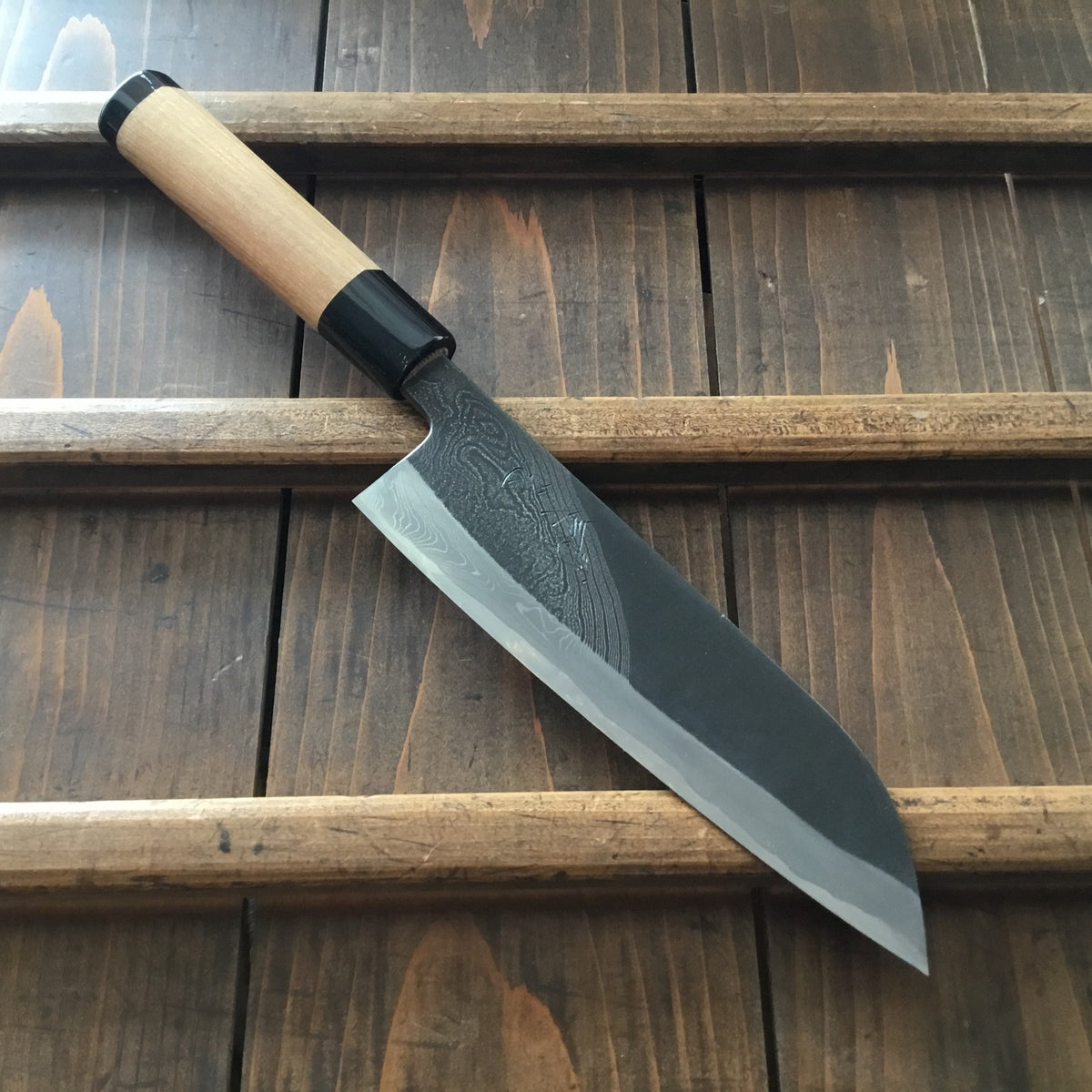 Tsukasa Hinoura 'River Jump' 180mm Wa-Santoku Enju Handle