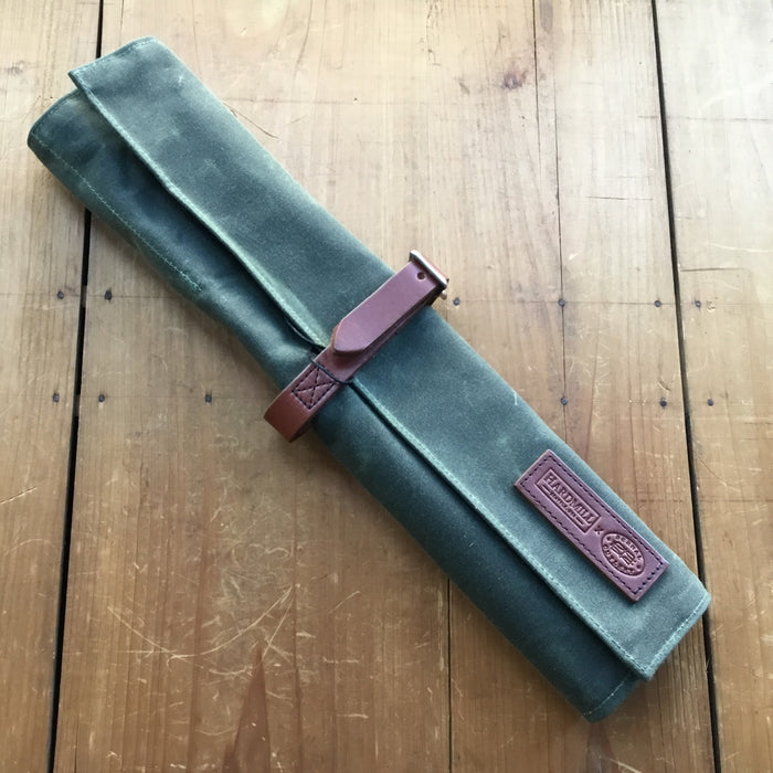 Hardmill Waxed Canvas Compact Knife Roll