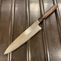 Hitohira Togashi 240mm Gyuto Aogami 1 Macasser Ebony Dark Honey Horn