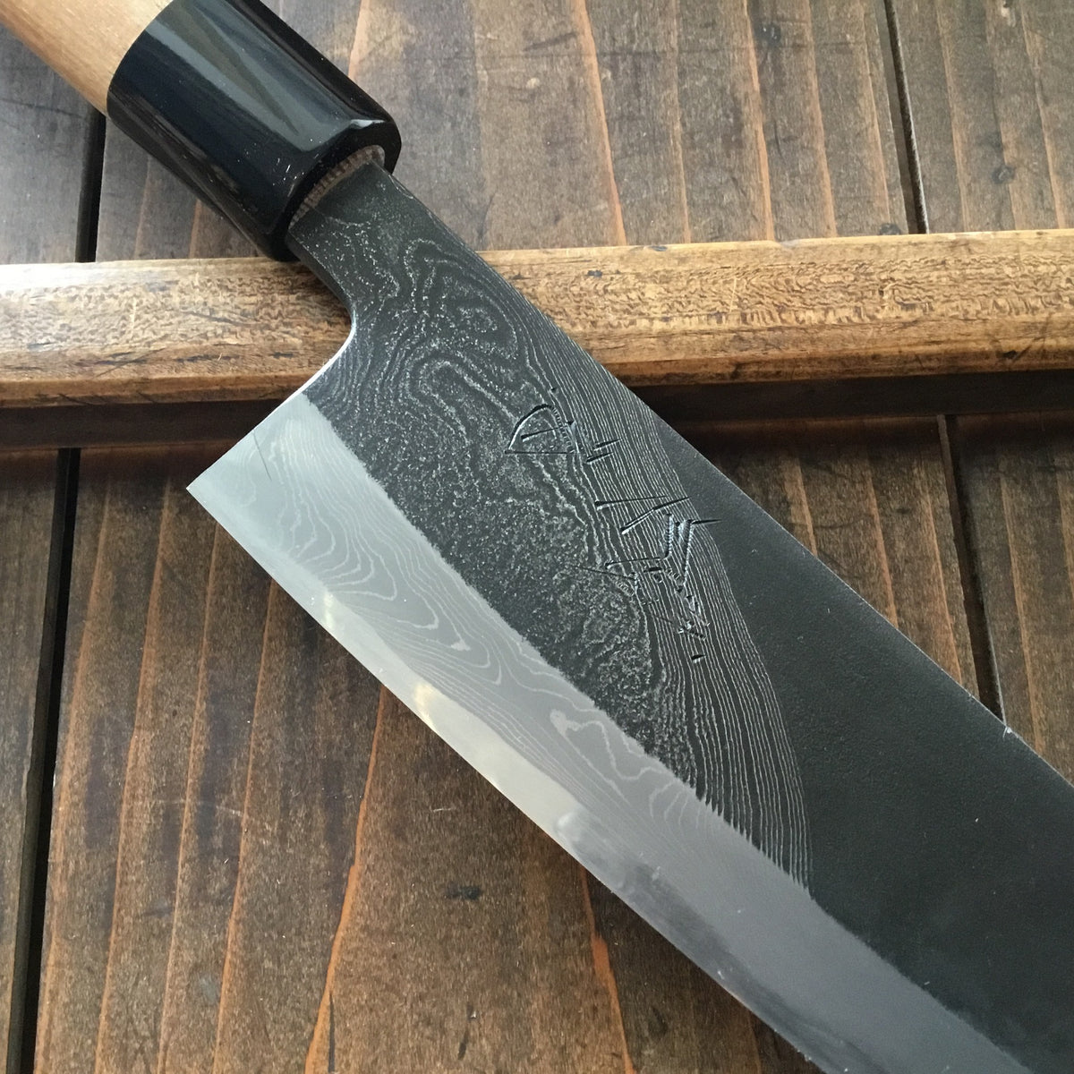 Tsukasa Hinoura 'River Jump' 180mm Wa-Santoku Enju Handle