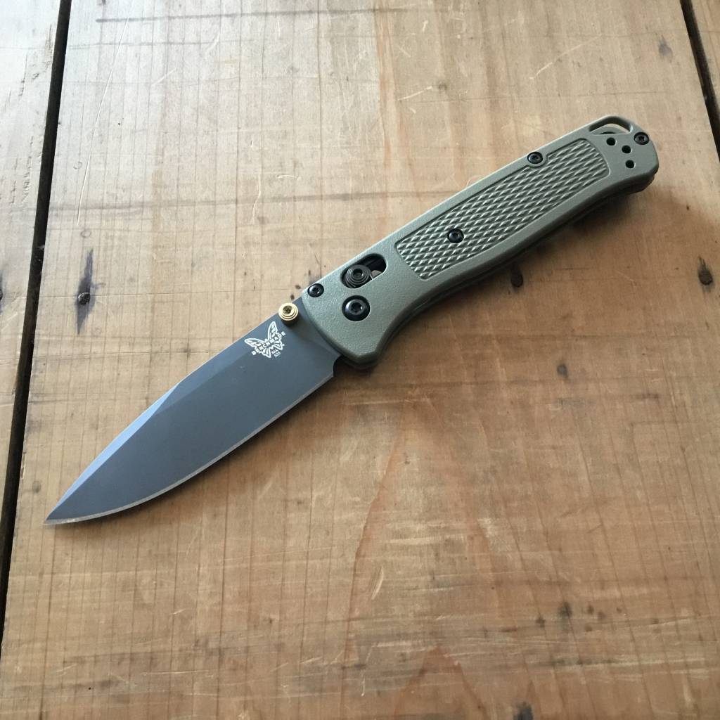 Benchmade 535GRY-1 Bugout Drop Point CPM-S30V AXIS Lock Ranger Green Grivory Handle
