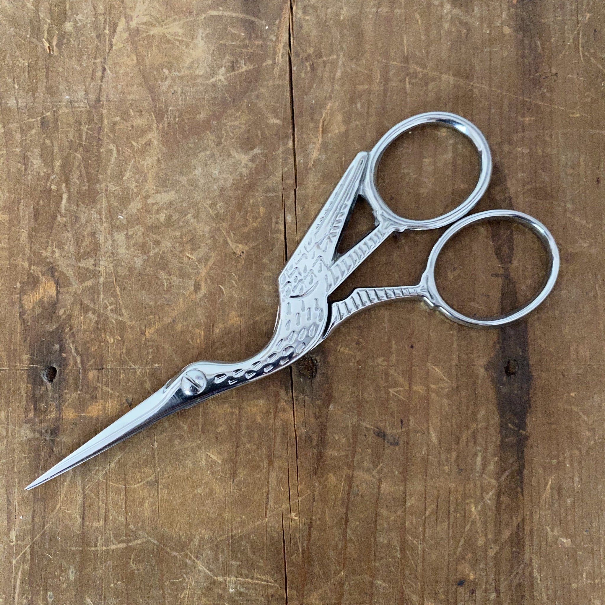 Decorative Pair of Steel Stork Scissors for Needlework, 19th century - Ruby  Lane