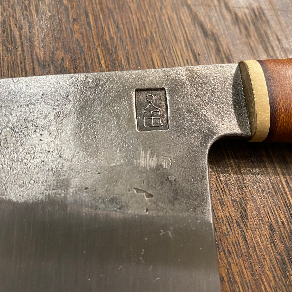 Astral Works 7.5” Chef Knife 52100 Carbon Steel 2 Honduran Rosewood Oakland Ca. #2