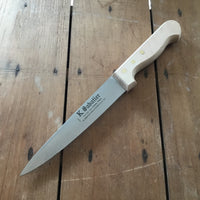 K Sabatier Saigner 7" / 17cm Butcher Knife Carbon Steel Beech Handle