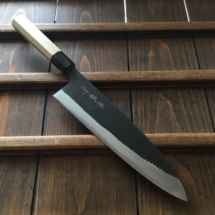 Sakai Kikumori 240mm Wa Gyuto Shirogami 1 Kurouchi