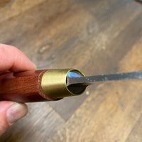 Friedr Herder 6” Old Netherlands Knife Boscher Carbon Steel Cherry Brass with Loop