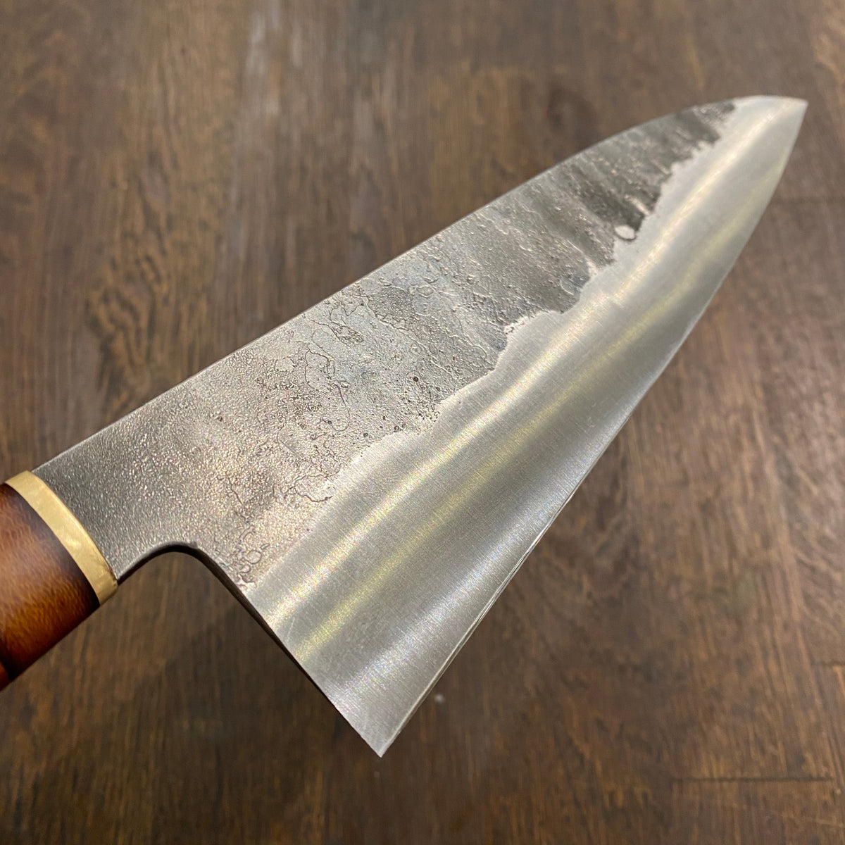 Astral Works 7.5” Chef Knife 52100 Carbon Steel Ironwood Oakland Ca.