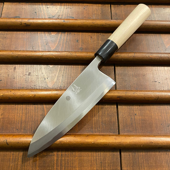 Sakai Kikumori Tomoshibi 165mm Deba Shirogami 2 - LEFTY