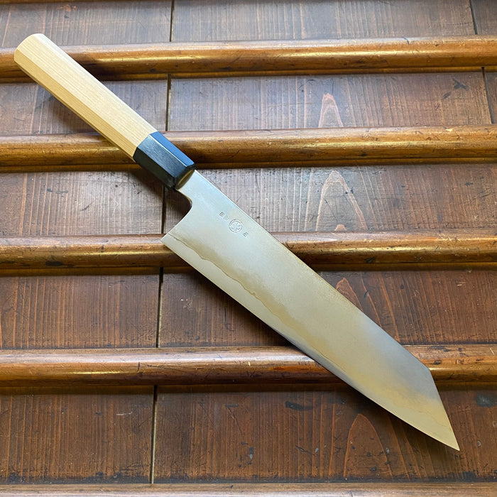 Takada no Hamono 210mm Kiritsuke Gyuto Ginsanko Stainless Suiboku Finish Octagonal Ho/Horn Handle