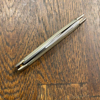 Case XX USA 2 7/8” Serpentine Pen 9233 Carbon Blades Pearl Celluloid Scales 1965-70
